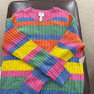 St. John's Bay Multicolor Striped Sweater